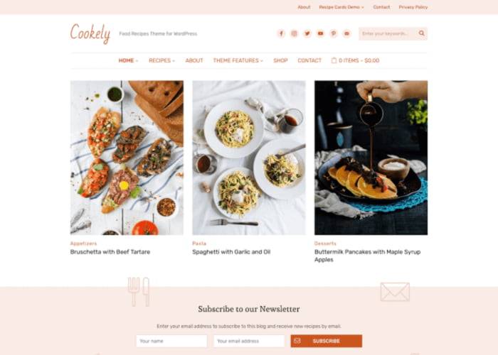 Cookely WordPress theme