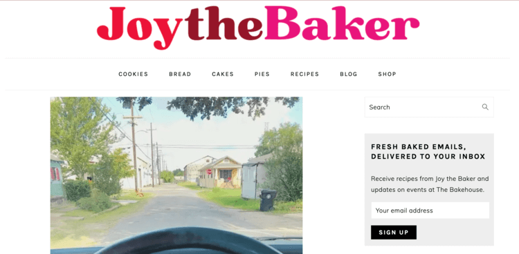 Joy the Baker banner