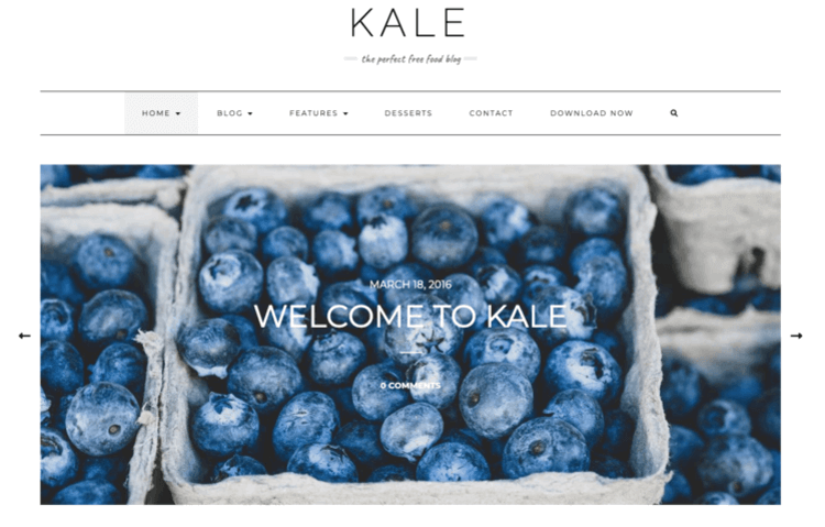 Kale Pro example theme