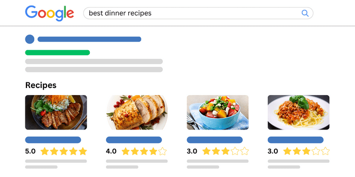 Recipe Star Ratings improve search results