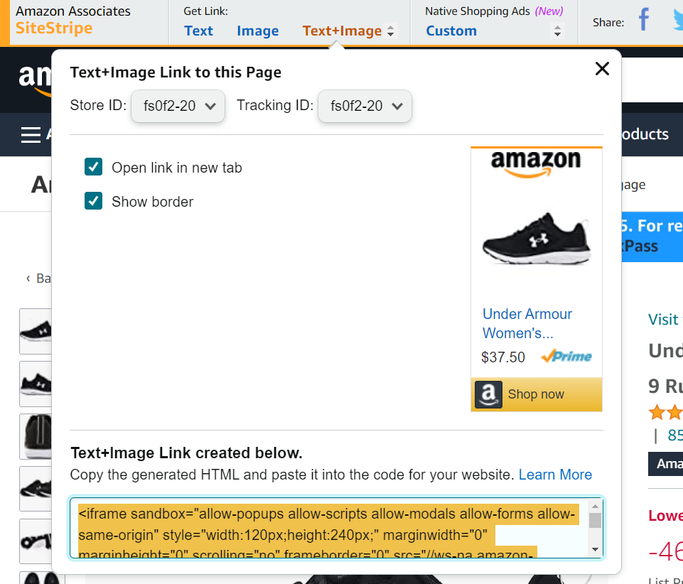 Amazon Associates affiliate link 