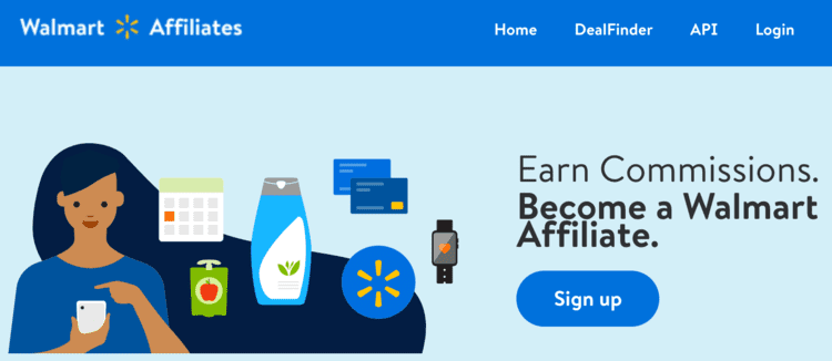 Walmart is one of a few alternatives to Amazon affiliate program that offer higher commission rates on some product categories.