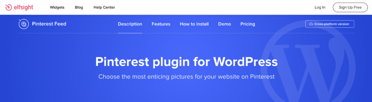 Pinterest plugin for WordPress