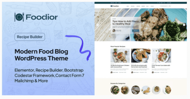 Foodior WordPress theme