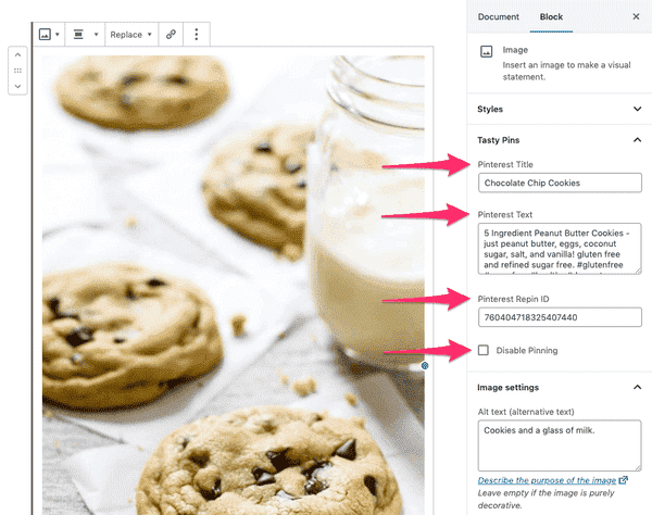 How to pin a recipe to Pinterest with Tasty Pins